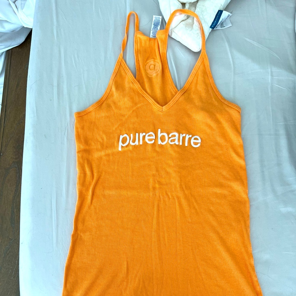 Pure Barre Orange Tank Top